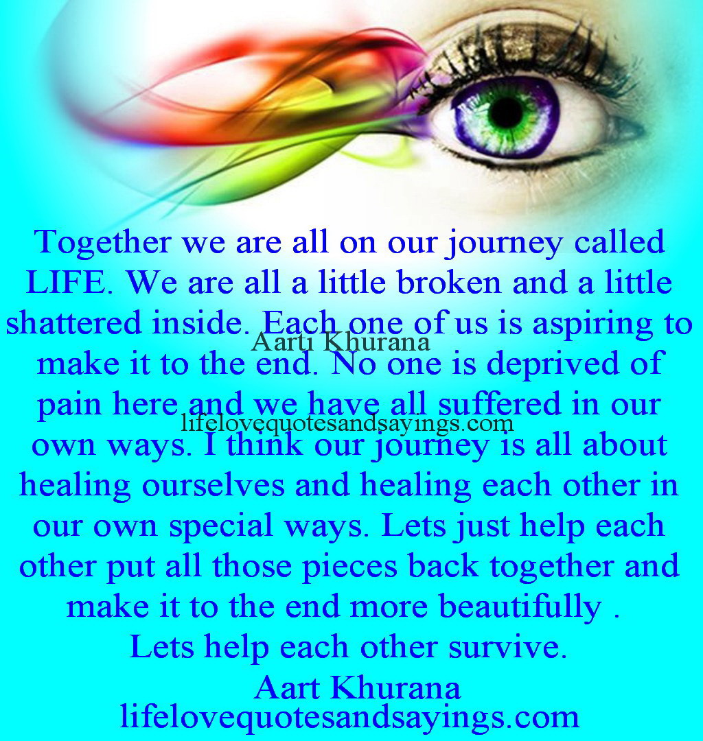  Quotes  About Life S Journey  Together  QuotesGram