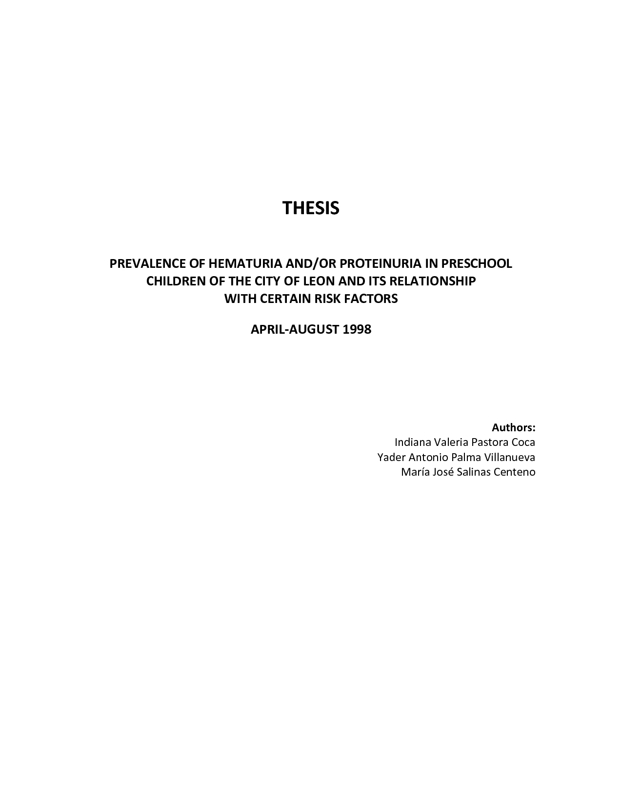 Dedications In Thesis