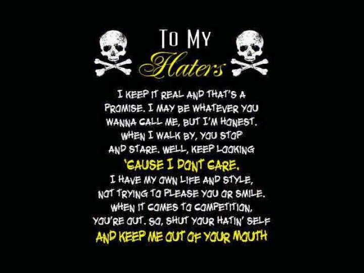 Love My Haters Quotes Quotesgram Love My Haters Quotes Quotesgram