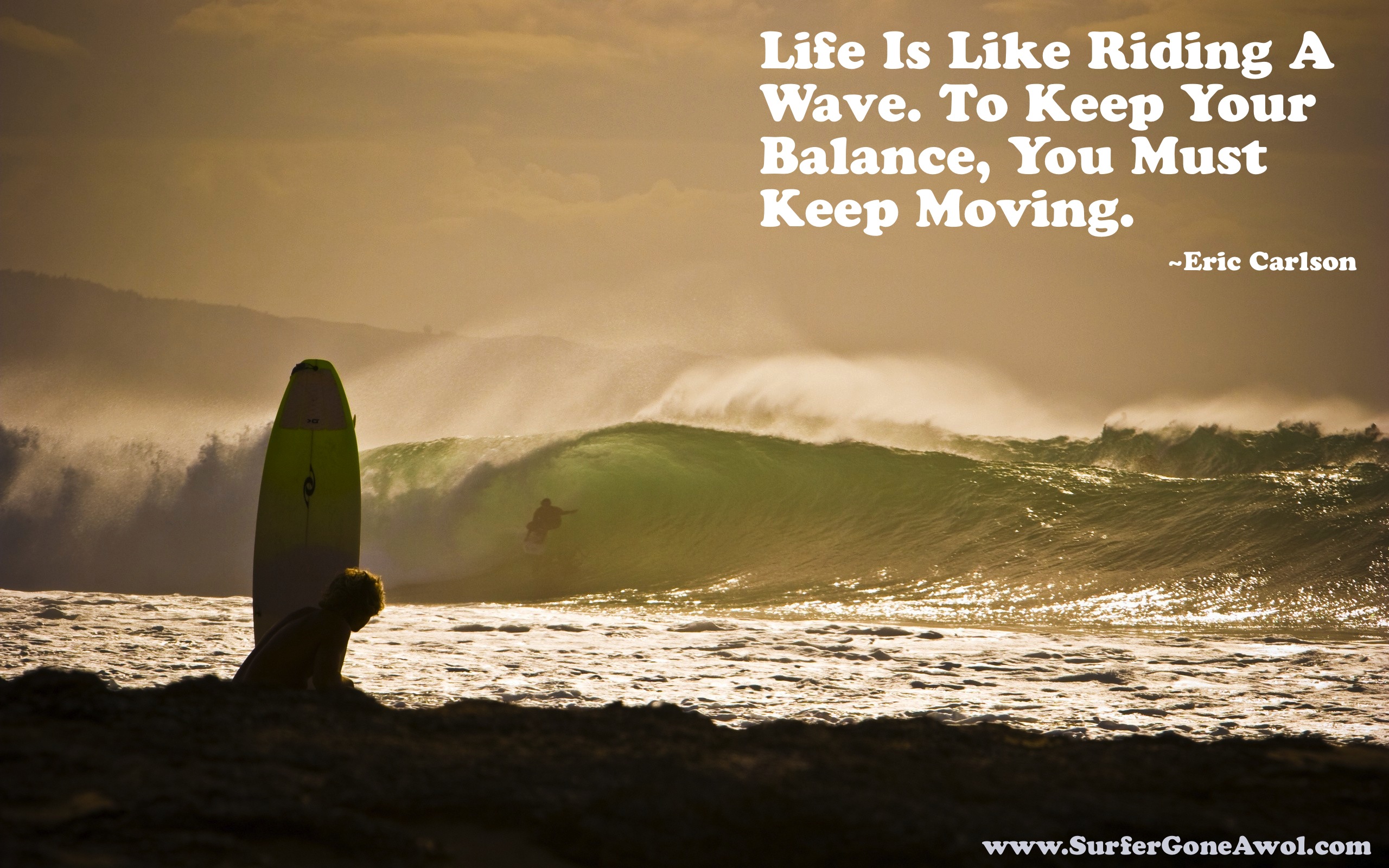 931450489 life is like riding a wave inspiration quote