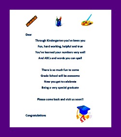 graduation remarks for kindergarten