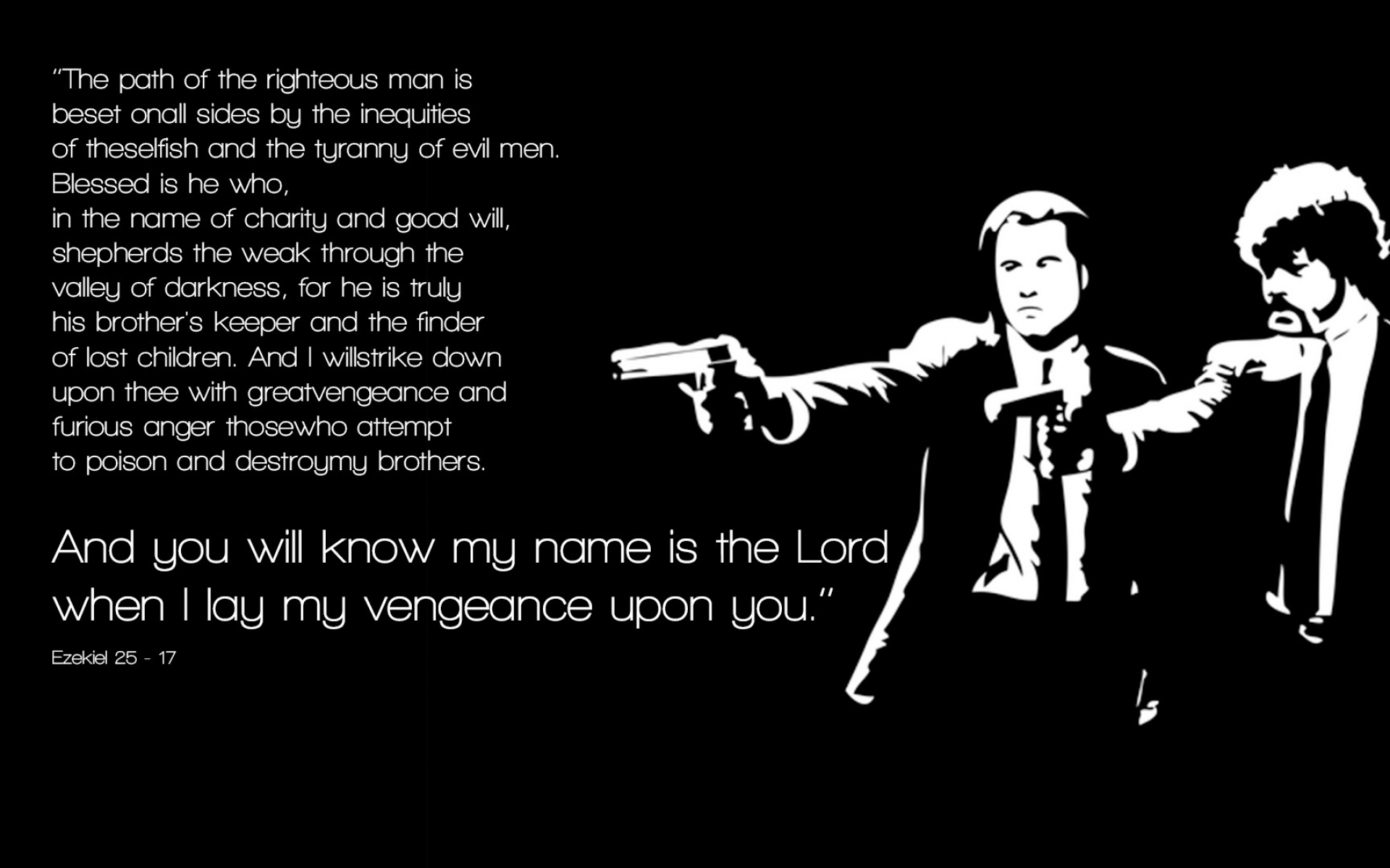 Samuel L Jackson Pulp Fiction Bible Quote By Samuel L Jackson Pulp Fiction Quotes. Quotesgram