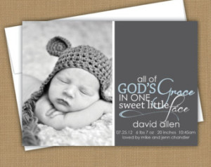 religious baby announcement