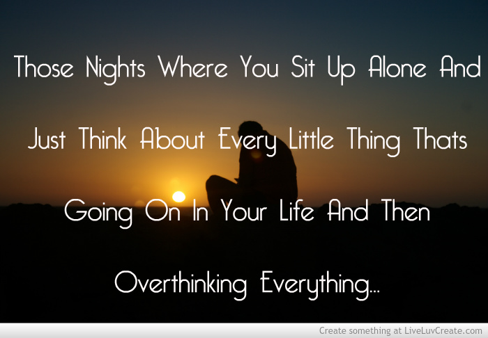 quotes about overthinking at night