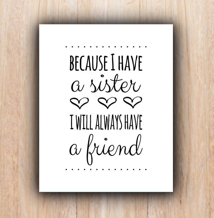 printable sister quotes quotesgram