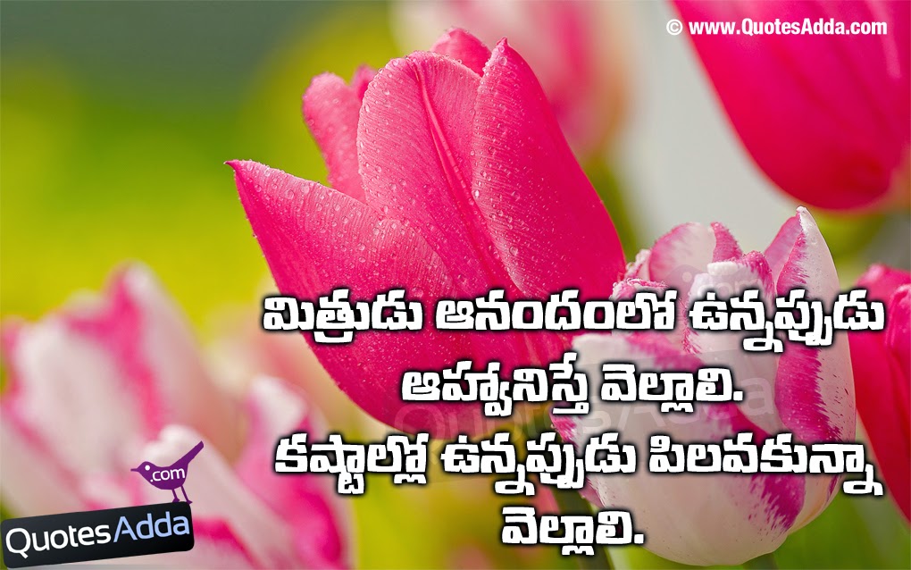 Telugu Quotes On Friendship. QuotesGram