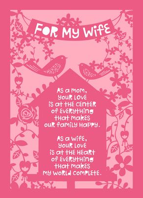 Mothers Day Message From Husband Husband Quotes From Mother Day Card. Quotesgram