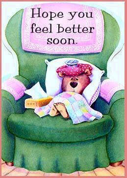 Teddy bear with Tea – hope you're feeling better  Hope youre feeling better,  Feel better quotes, Get well quotes