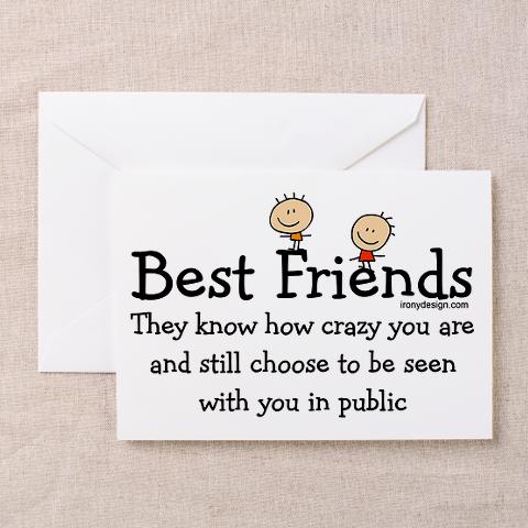 Best friend greeting card sayings