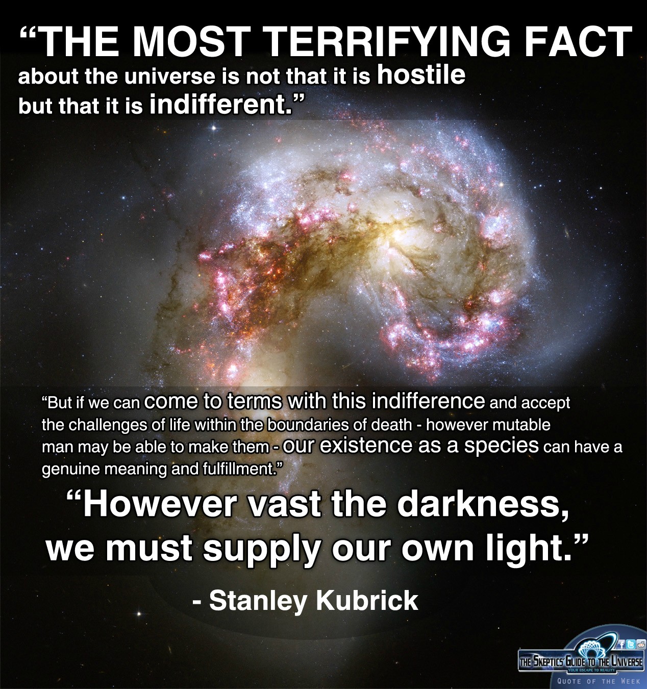Quote on galaxies and stories