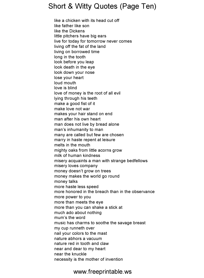 Clever Funny Quotes And Sayings QuotesGram