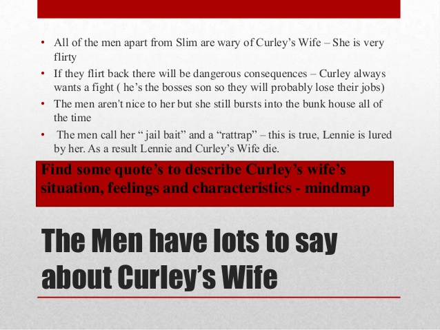 what is curleys wifes dream