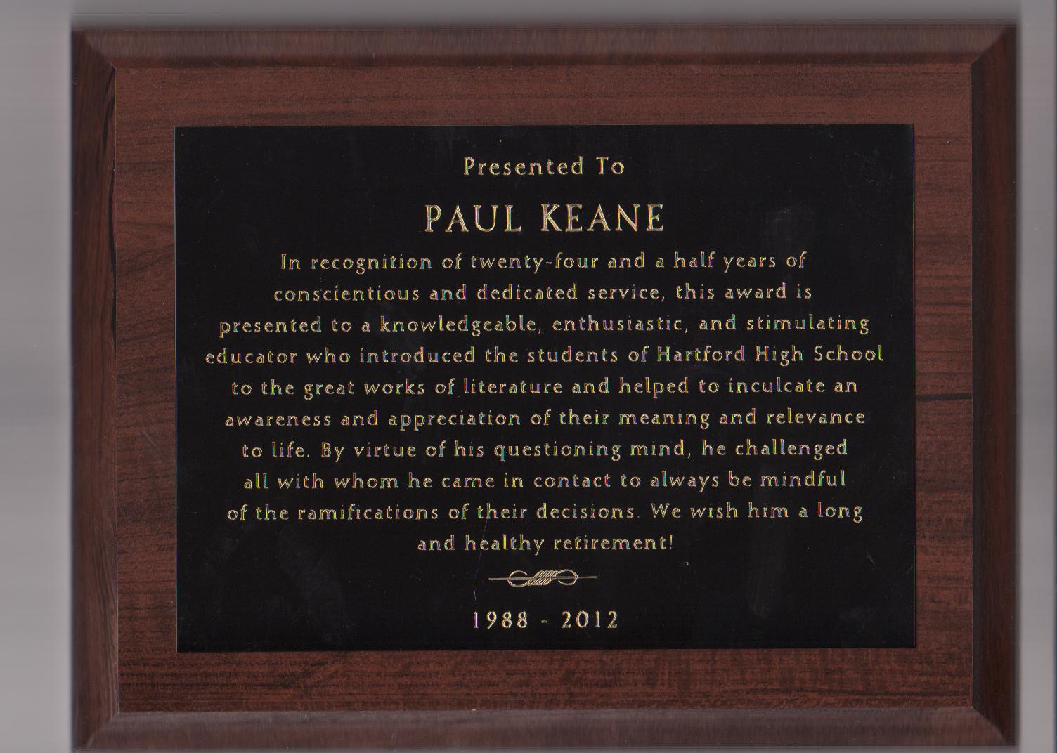Retirement Quotes For Plaques QuotesGram
