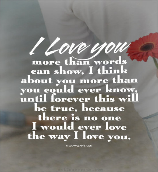 I Love You More Than Words Quotes Quotesgram
