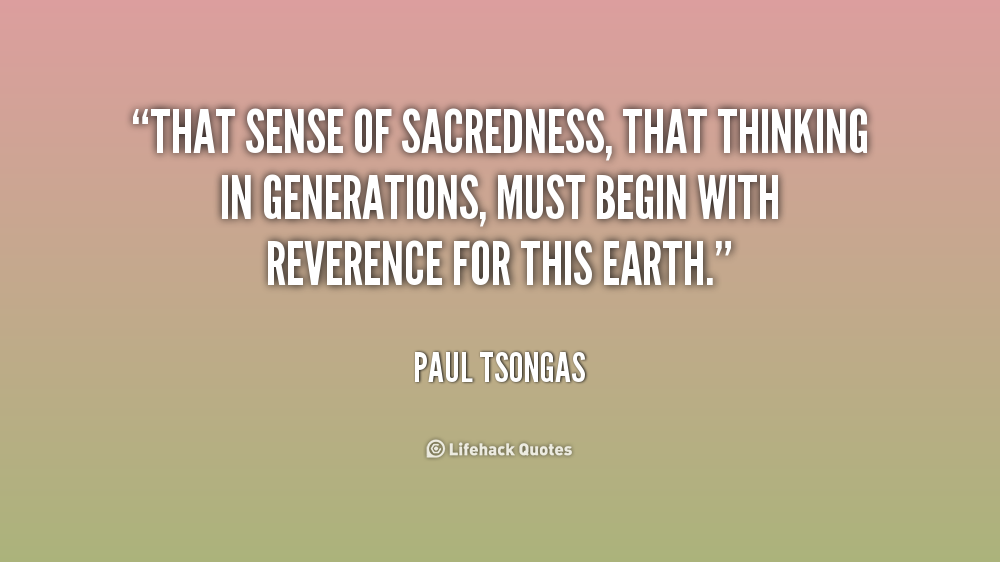Sense of Sacredness