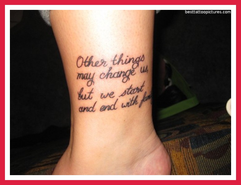 Tattoo Quotes About Love and Family