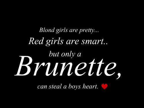 Brunette Hair Quotes And Sayings. QuotesGram