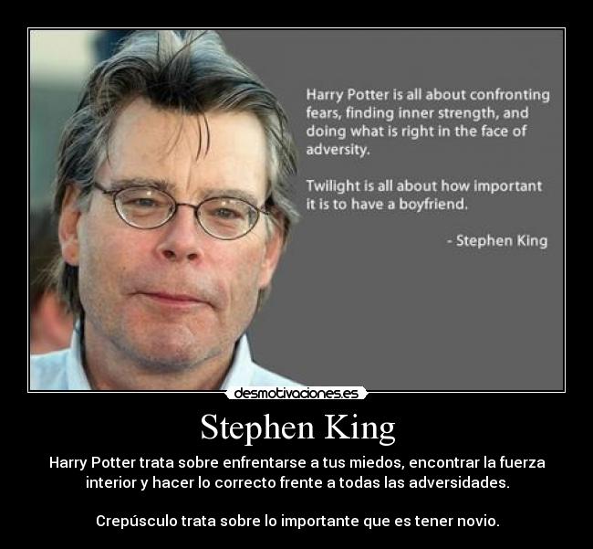 Stephen King Harry Potter Quotes. QuotesGram