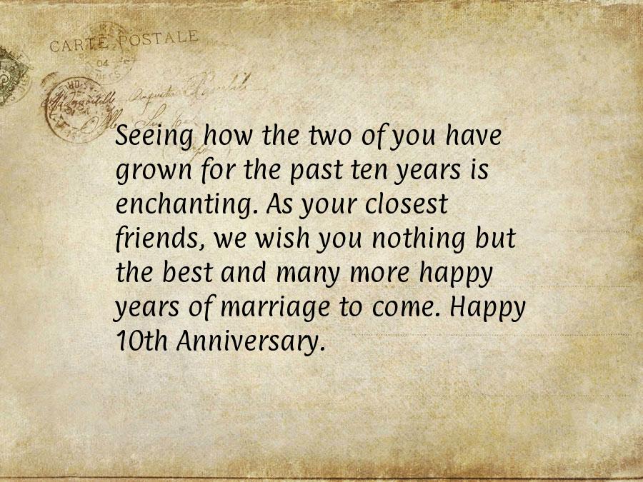 Note to husband on anniversary