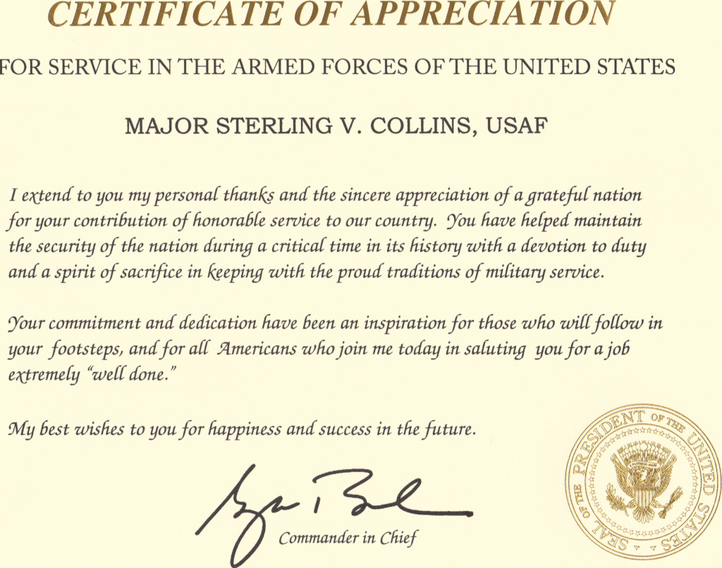 Certificate Of Appreciation Quotes. QuotesGram In Army Certificate Of Achievement Template