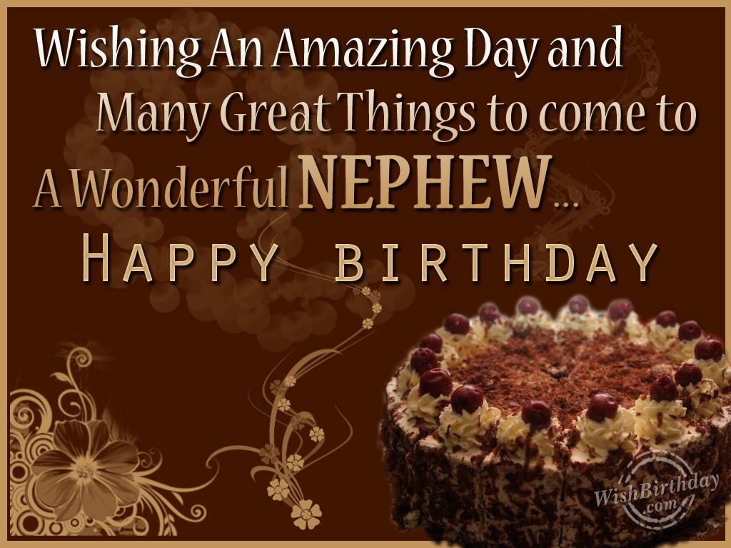 Happy Birthday Nephew Messages Birthday Quotes For My Nephew. Quotesgram