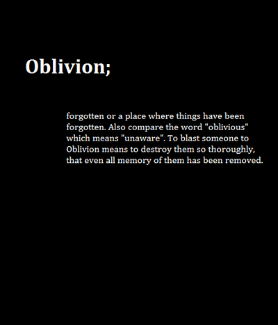 Oblivion Quotes. QuotesGram
