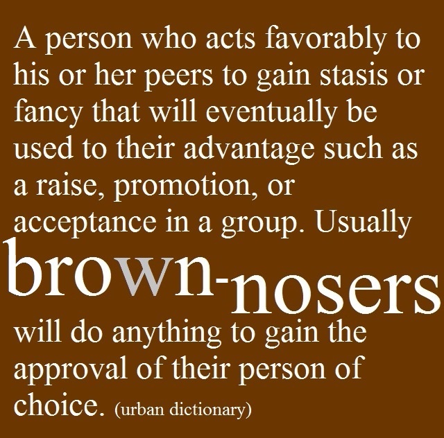 brown noser girl