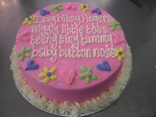 baby shower cake sayings girl