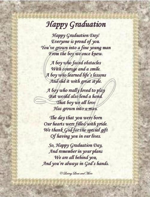 Religious Graduation Poems And Quotes. QuotesGram