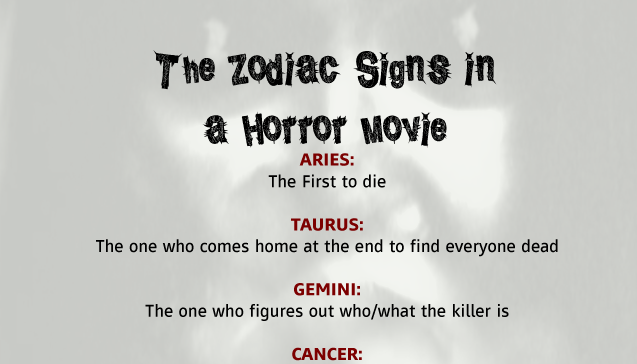 Signs scary zodiac The 7