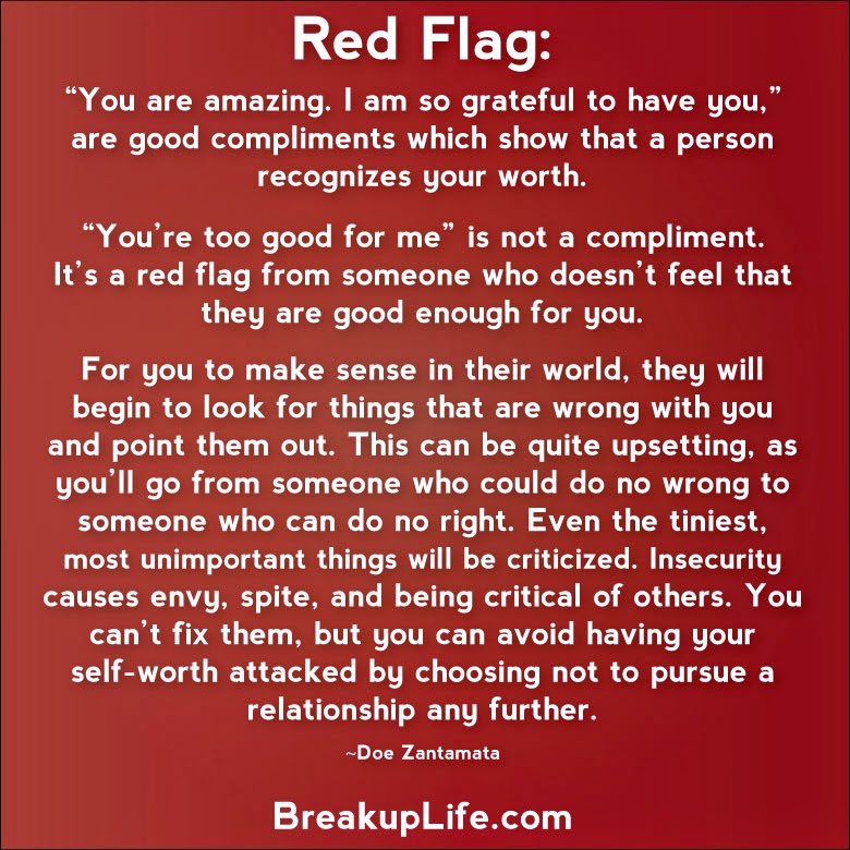 Flags guys red relationship for Watch Out