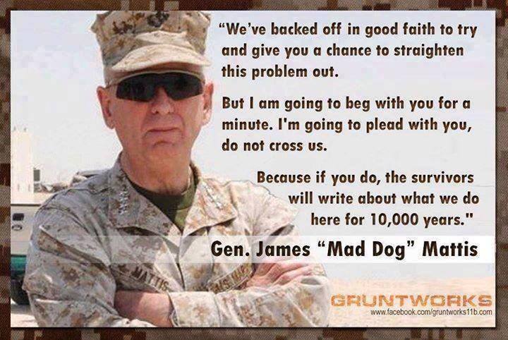 General Mad Dog Mattis Quotes. QuotesGram