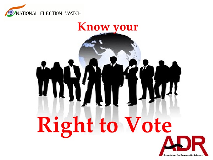 Right to vote. Vote your right.