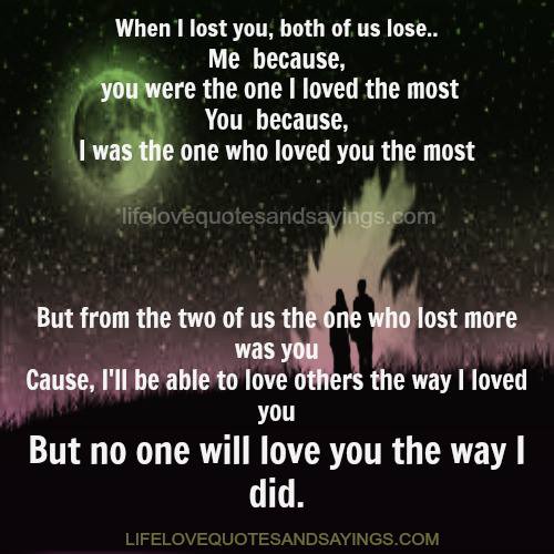 No Love Lost Quotes Quotesgram