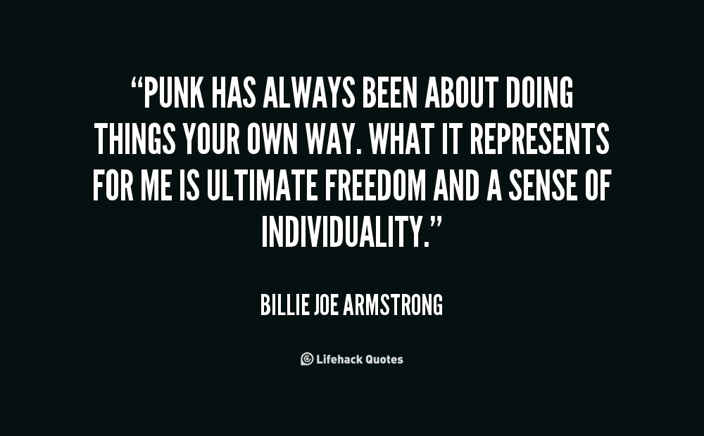Punk Rock Quotes And Sayings. QuotesGram