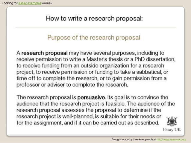 how to write an essay proposal goals