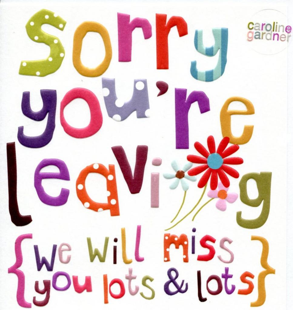 well miss you card printable