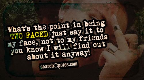 Two Faced Backstabbing Friends Quotes. QuotesGram