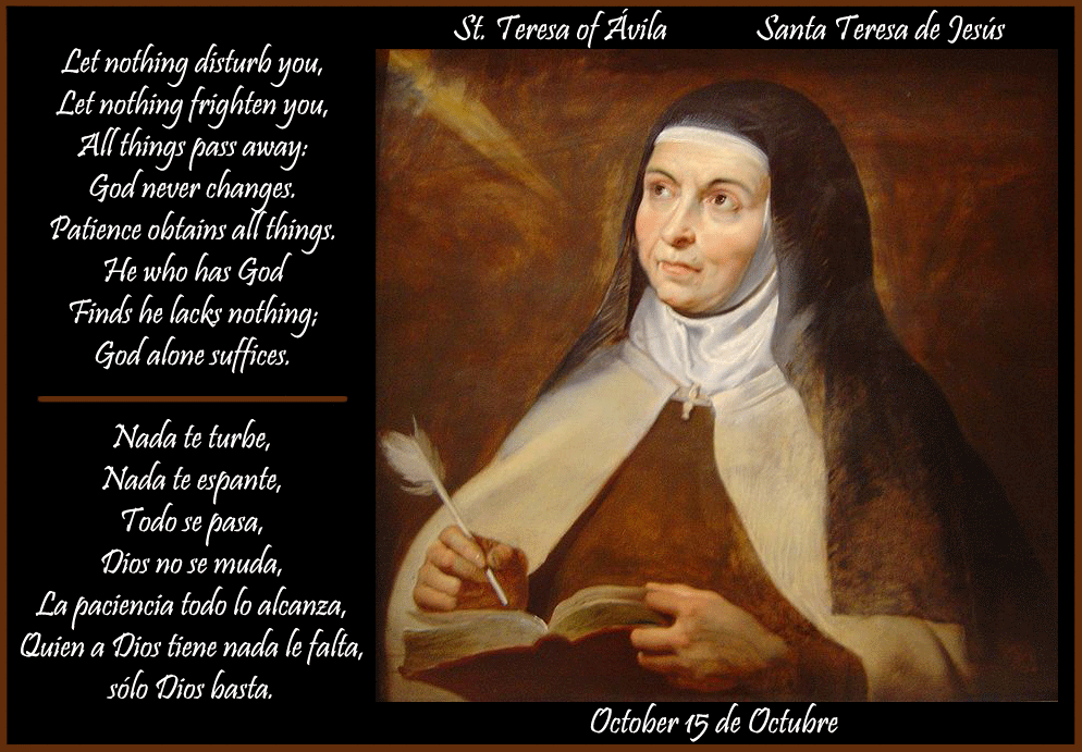 St Teresa Of Avila Quotes On Prayer. QuotesGram