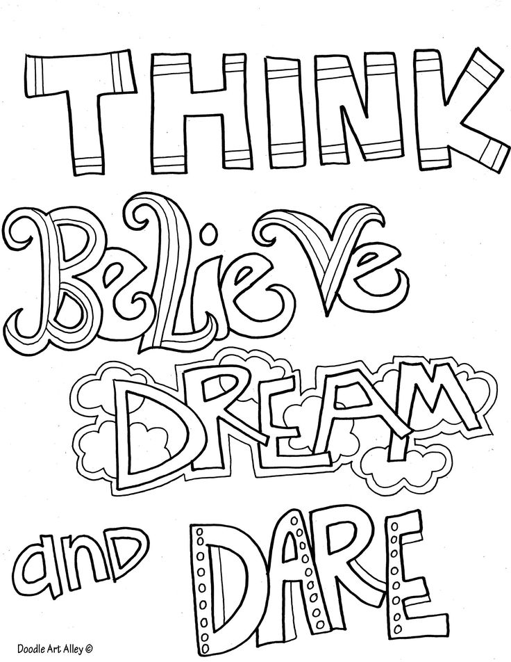 All Quotes Coloring Pages Printable