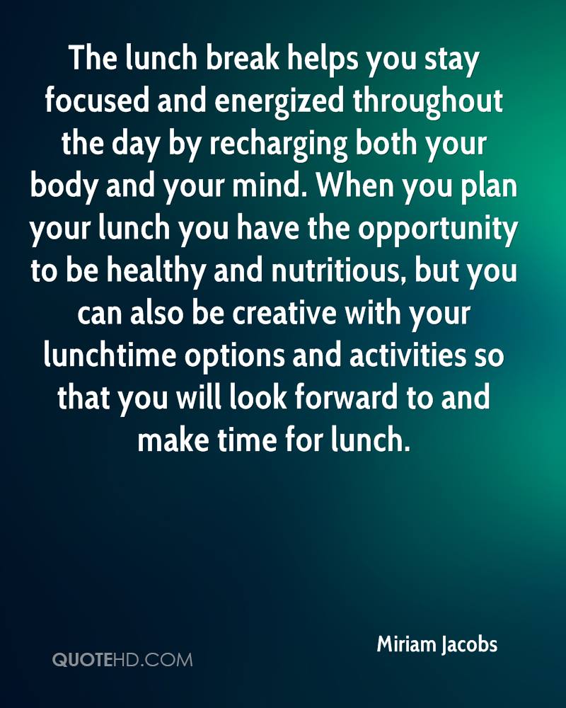 Lunch Time Quotes