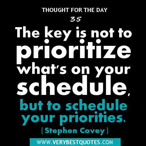 Motivational Quotes On Priorities. QuotesGram