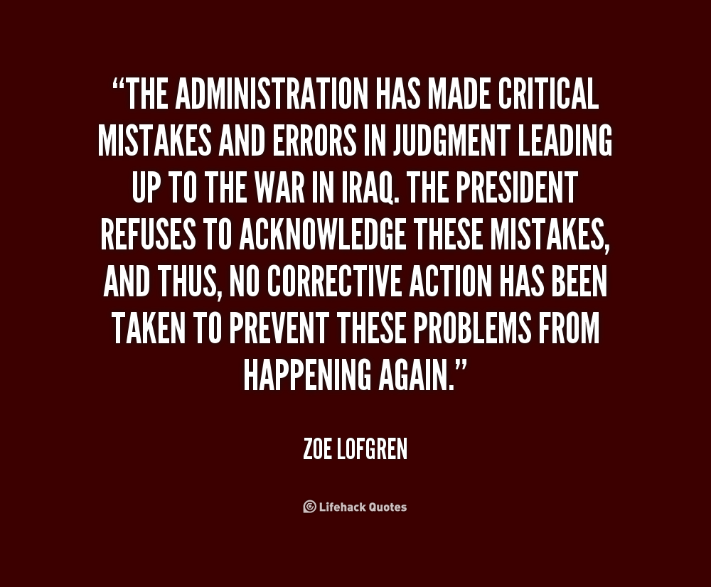 Errors In Judgement Quotes. QuotesGram