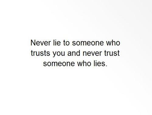 Never trust anyone status