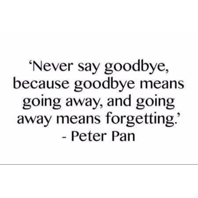 Never Say Good Bye Quotes.