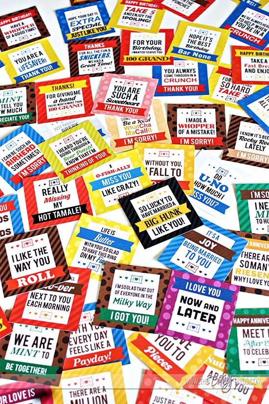 Free Printable Candy Bar Sayings Printable World Holiday