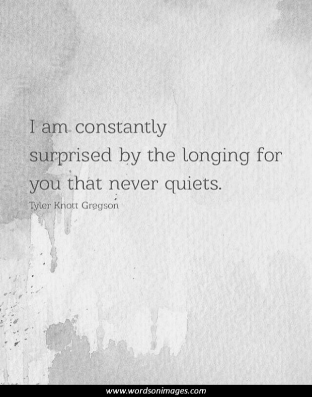 Longing is bittersweet