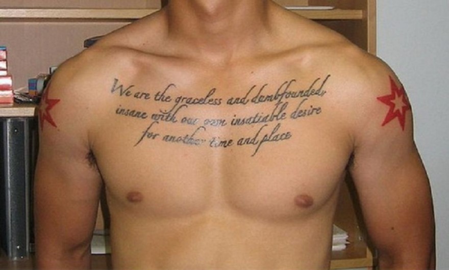Simple Chest Tattoos For Guys