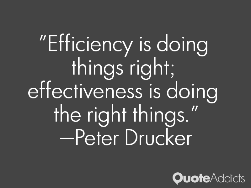 Peter drucker quotes efficiency quotesgram