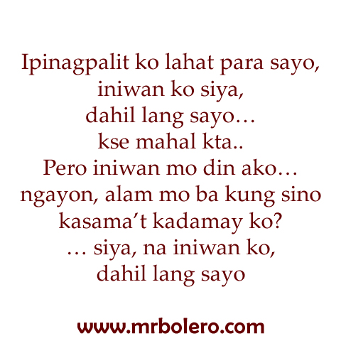 Love Quotes Tagalog Sad Story. QuotesGram